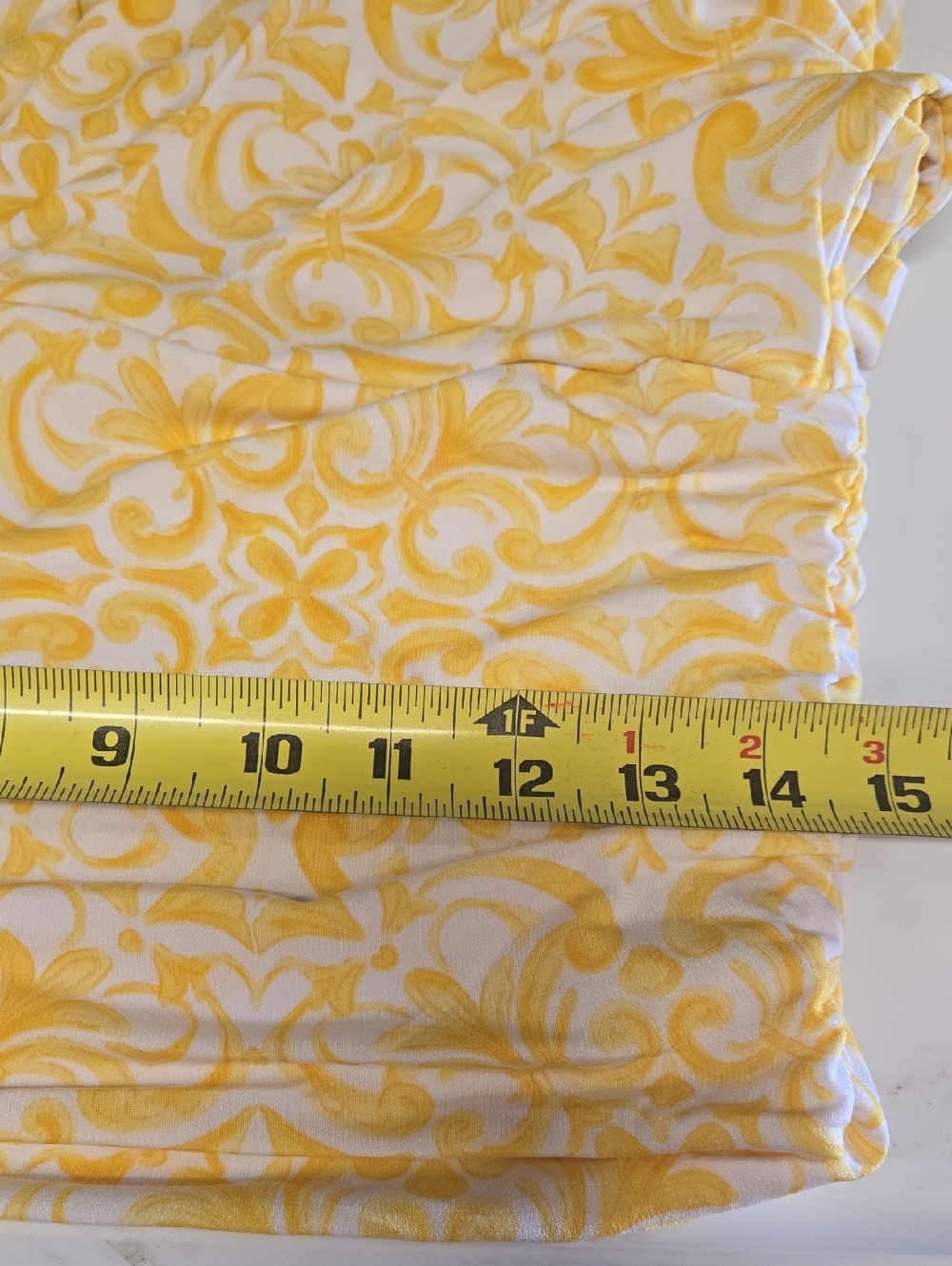 Cynthia Steffe Yellow and White Patterned Blouse - Picture 8 of 8